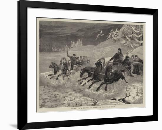 Going to Picnic in Russia, a Friendly Race-Samuel Edmund Waller-Framed Giclee Print