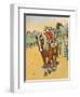 'Going to School in New Zealand', 1912-Charles Robinson-Framed Giclee Print