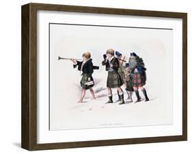 Going to School-R.r. Mcian-Framed Giclee Print