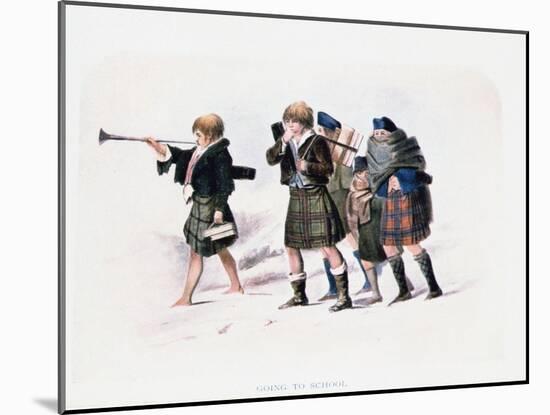 Going to School-R.r. Mcian-Mounted Giclee Print