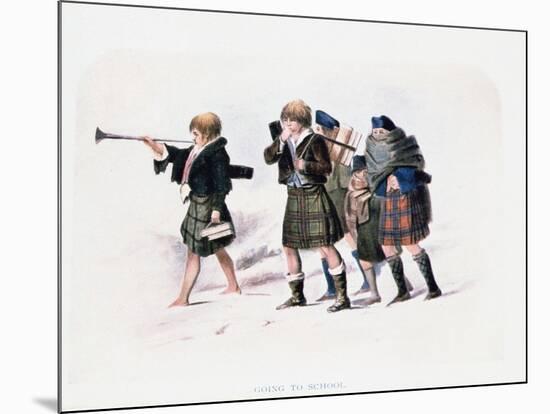 Going to School-R.r. Mcian-Mounted Giclee Print