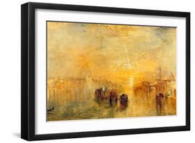 Going to the Ball, Venice, 1846-J M W Turner-Framed Giclee Print