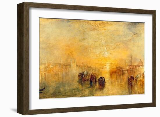 Going to the Ball, Venice, 1846-J M W Turner-Framed Giclee Print