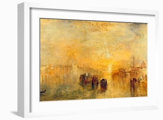 Going to the Ball, Venice, 1846-J M W Turner-Framed Giclee Print