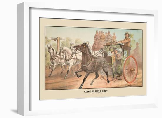 Going to the D-Erby-Tom Merry-Framed Art Print