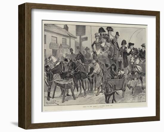 Going to the Derby a Hundred Years Ago-Richard Caton Woodville II-Framed Giclee Print