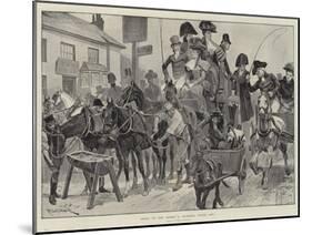Going to the Derby a Hundred Years Ago-Richard Caton Woodville II-Mounted Giclee Print