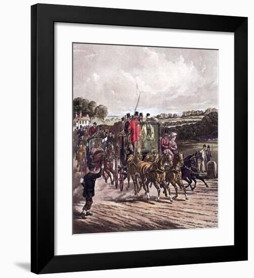 Going to the Derby-Henry Alken-Framed Art Print