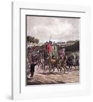 Going to the Derby-Henry Alken-Framed Art Print