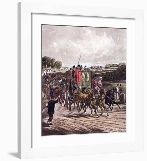 Going to the Derby-Henry Alken-Framed Art Print