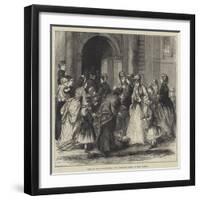 Going to the Flower Sermon at St Catherine Cree's, on Whit Tuesday-Alfred Walter Bayes-Framed Giclee Print