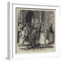 Going to the Flower Sermon at St Catherine Cree's, on Whit Tuesday-Alfred Walter Bayes-Framed Giclee Print