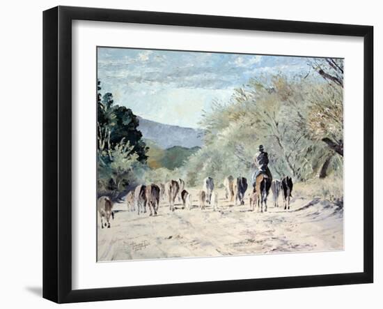 Going to the Hills, 2010-Cruz Jurado Traverso-Framed Giclee Print