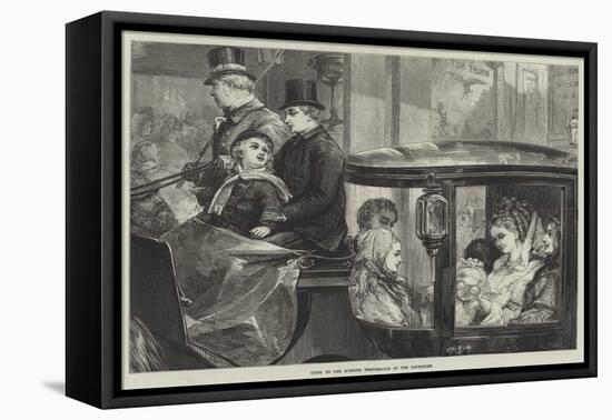 Going to the Morning Performance of the Pantomime-David Henry Friston-Framed Stretched Canvas