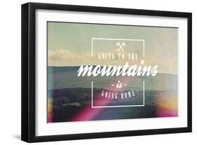 Going to the Mountains-Vintage Skies-Framed Giclee Print