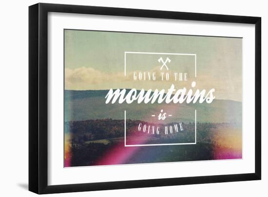 Going to the Mountains-Vintage Skies-Framed Giclee Print