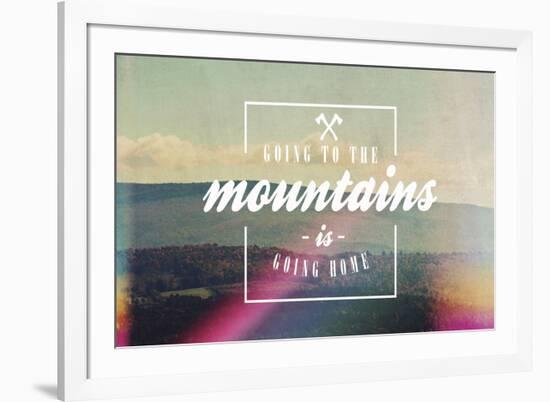 Going to the Mountains-Vintage Skies-Framed Giclee Print