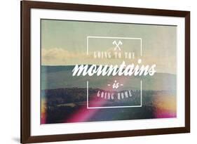 Going to the Mountains-Vintage Skies-Framed Giclee Print