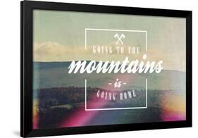 Going to the Mountains-Vintage Skies-Framed Giclee Print