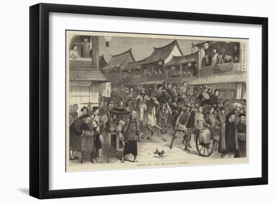 Going to the Shanghai Derby-William Ralston-Framed Giclee Print