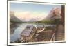 Going-to-the-Sun Chalets, Glacier Park, Montana-null-Mounted Premium Giclee Print