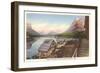 Going-to-the-Sun Chalets, Glacier Park, Montana-null-Framed Art Print