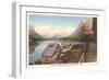 Going-to-the-Sun Chalets, Glacier Park, Montana-null-Framed Art Print