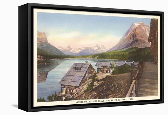 Going-to-the-Sun Chalets, Glacier Park, Montana-null-Framed Stretched Canvas