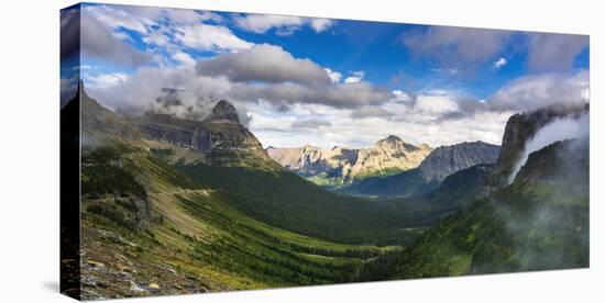 Going to the Sun Highway from Logan Pass, Glacier National Park, Montana, Usa-Russ Bishop-Stretched Canvas