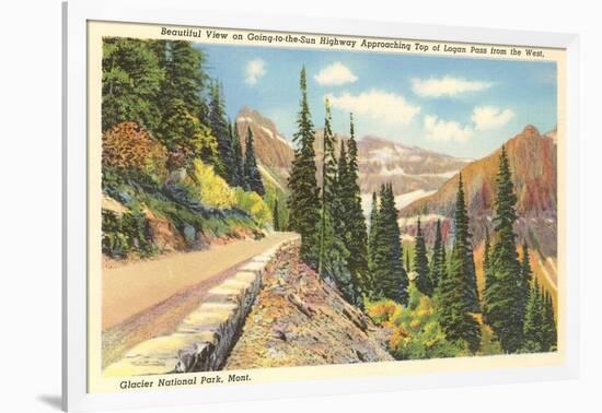 Going-to-the-Sun Highway, Glacier Park, Montana-null-Framed Art Print