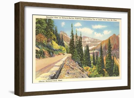 Going-to-the-Sun Highway, Glacier Park, Montana-null-Framed Art Print