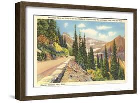 Going-to-the-Sun Highway, Glacier Park, Montana-null-Framed Art Print