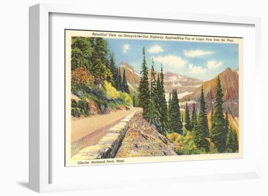 Going-to-the-Sun Highway, Glacier Park, Montana-null-Framed Art Print