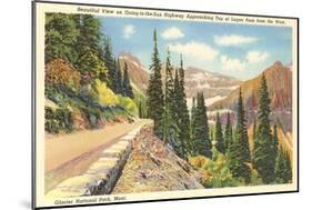 Going-to-the-Sun Highway, Glacier Park, Montana-null-Mounted Art Print