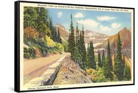 Going-to-the-Sun Highway, Glacier Park, Montana-null-Framed Stretched Canvas