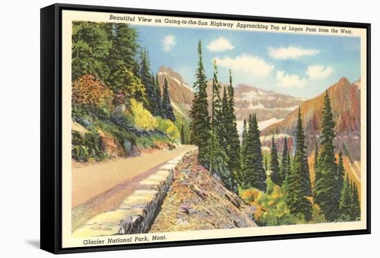 Going-to-the-Sun Highway, Glacier Park, Montana-null-Framed Stretched Canvas