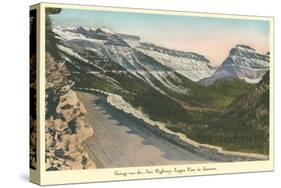 Going to the Sun Highway, Glacier Park, Montana-null-Stretched Canvas