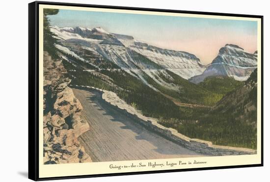 Going to the Sun Highway, Glacier Park, Montana-null-Framed Stretched Canvas