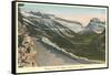 Going to the Sun Highway, Glacier Park, Montana-null-Framed Stretched Canvas