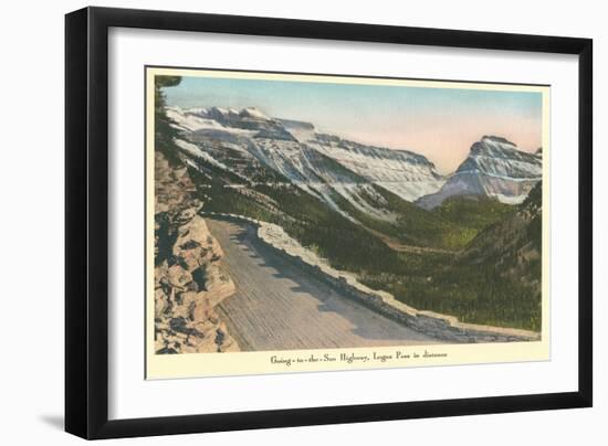 Going to the Sun Highway, Glacier Park, Montana-null-Framed Art Print