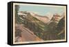 Going-To-The-Sun Highway, Glacier Park-null-Framed Stretched Canvas