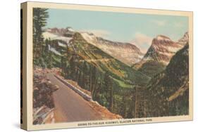 Going-To-The-Sun Highway, Glacier Park-null-Stretched Canvas