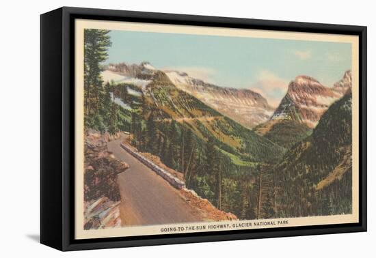 Going-To-The-Sun Highway, Glacier Park-null-Framed Stretched Canvas