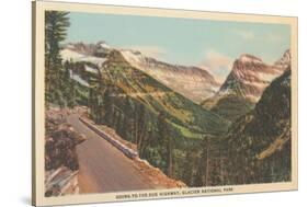 Going-To-The-Sun Highway, Glacier Park-null-Stretched Canvas