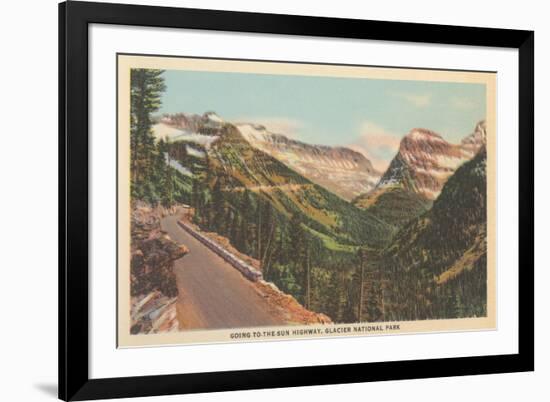 Going-To-The-Sun Highway, Glacier Park-null-Framed Art Print