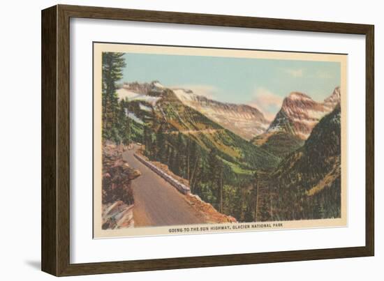 Going-To-The-Sun Highway, Glacier Park-null-Framed Art Print