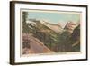 Going-To-The-Sun Highway, Glacier Park-null-Framed Art Print