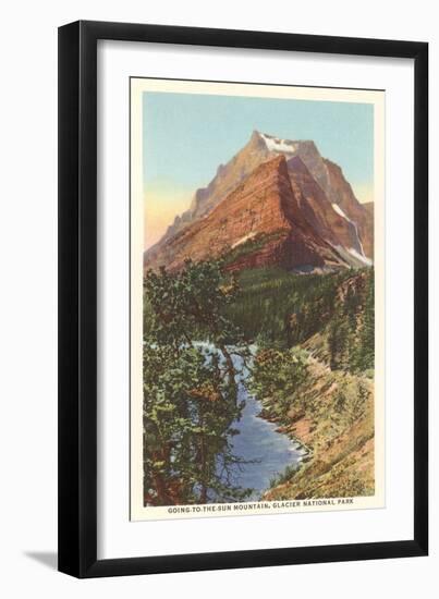 Going-to-the-Sun Mountain, Glacier Park, Montana-null-Framed Art Print