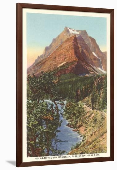 Going-to-the-Sun Mountain, Glacier Park, Montana-null-Framed Art Print