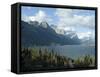 Going to the Sun Road, Glacier National Park, Montana, USA-Ethel Davies-Framed Stretched Canvas